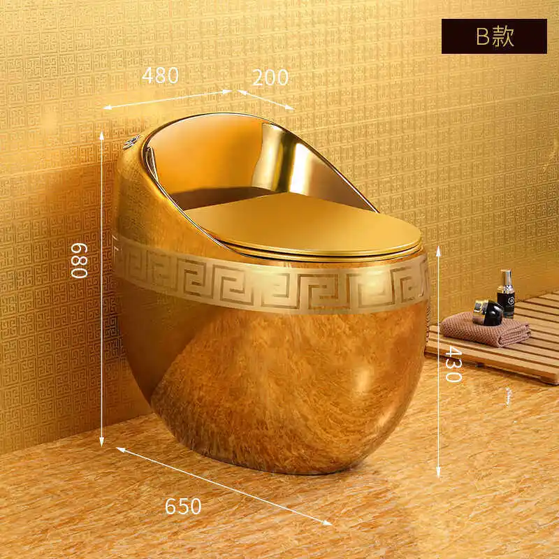 Golden wall row toilet rear drainage yellow gold local tyrant gold horizontal row large diameter straight flush household toilet
Golden wall row toilet rear drainage yellow gold local tyrant gold horizontal row large diameter straight flush household toilet