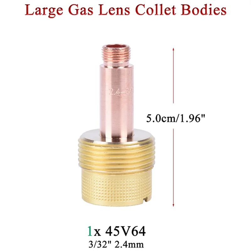 AS94-27Pcs TIG Welding Torch Large Long Gas Lens & Alumina Cup For WP17 WP18 WP26 TIG Collet Bodies Spares Kit Accessories
AS94-27Pcs TIG Welding Torch Large Long Gas Lens & Alumina Cup For WP17 WP18 WP26 TIG Collet Bodies Spares Kit Accessories