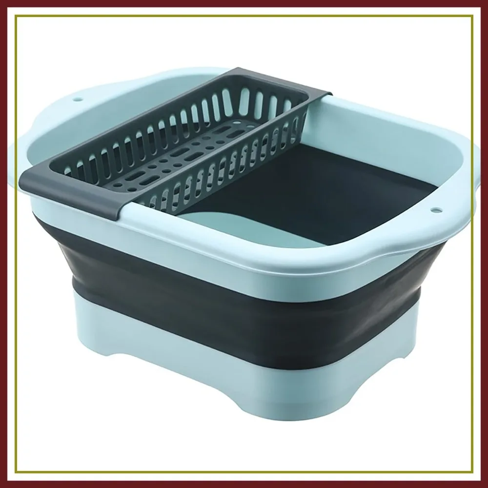 2.98 Gallon Collapsible Dish Basin with Drain Plug, Foldable Sink Tub for Camping, RV, Outdoor Multiuse Portable Storage Tray, Beverage Bucket
2.98 Gallon Collapsible Dish Basin with Drain Plug, Foldable Sink Tub for Camping, RV, Outdoor Multiuse Portable Storage Tray, Beverage Bucket