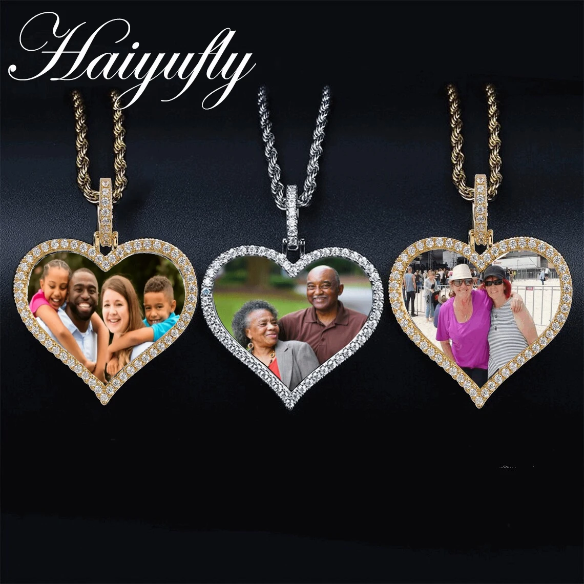 Haiyufly ожерелье с фотографией на заказ для женщин, кулон с цирконом, медные ювелирные изделия из сплава, поворотная цепочка, персонализированная мемориальная картина, подарок
Haiyufly ожерелье с фотографией на заказ для женщин, кулон с цирконом, медные ювелирные изделия из сплава, поворотная цепочка, персонализированная мемориальная картина, подарок