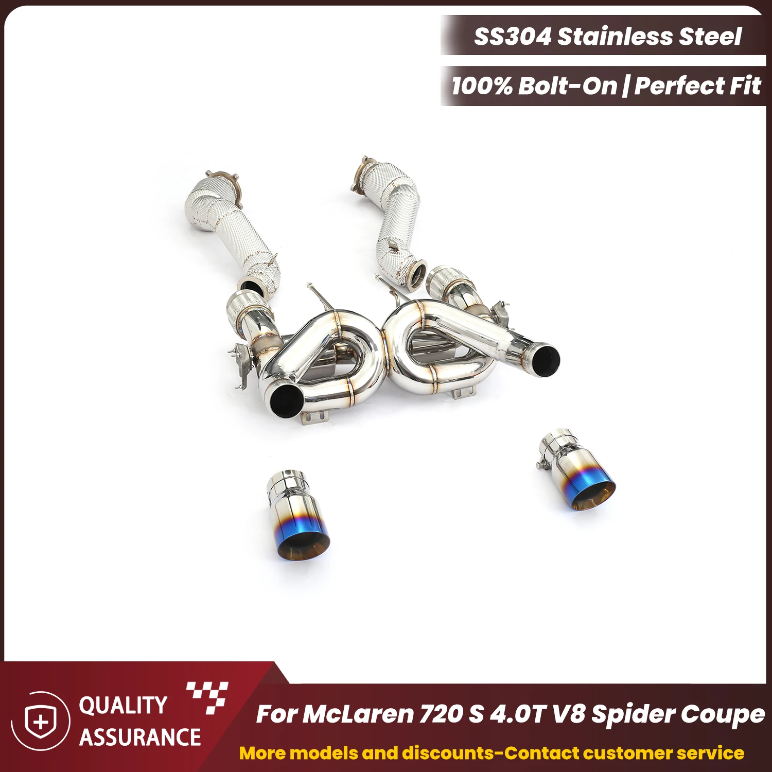 ECCF OEM Valved Complete exhaust For McLaren 720 S 4.0T V8 Spider Coupe Aggressive Sound Performance Upgrade Easy Installation
ECCF OEM Valved Complete exhaust For McLaren 720 S 4.0T V8 Spider Coupe Aggressive Sound Performance Upgrade Easy Installation