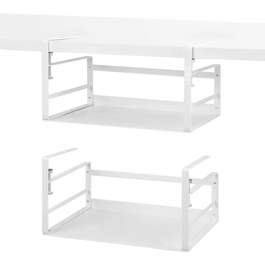 Набор из 2 подвесных корзин-органайзеров для хранения под полкой: для кухонных шкафов, кладовок, гардеробов, столов и книжных полок
Набор из 2 подвесных корзин-органайзеров для хранения под полкой: для кухонных шкафов, кладовок, гардеробов, столов и книжных полок