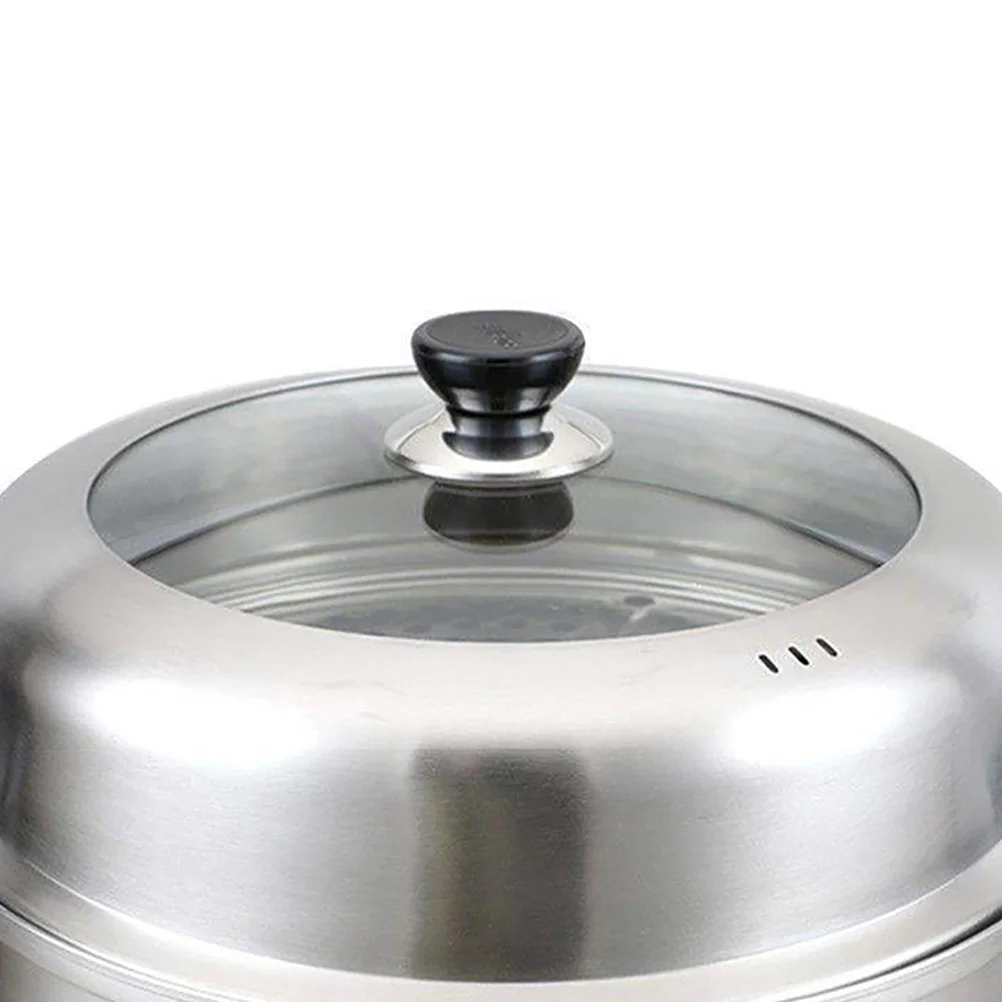 Stainless Steel Pot Lid 28CM 410Material Thickened Glass Universal Cover for Wok Stockpot Steamer Kitchen Bar Use 
Stainless Steel Pot Lid 28CM 410Material Thickened Glass Universal Cover for Wok Stockpot Steamer Kitchen Bar Use