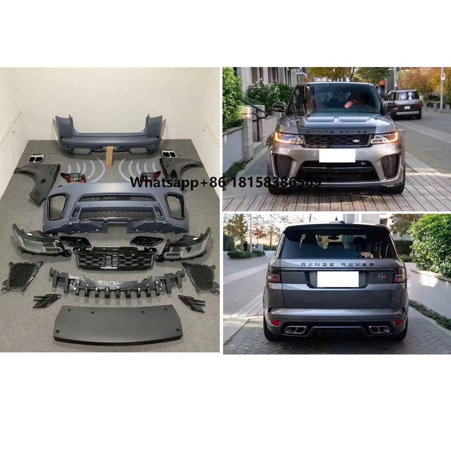 New SVR/OE Conversion Body Kit Facelift Bodykit for Range Rover Sport L494 2014 2015 2016 Upgrade to 2022 2018 2019 2020 2021
New SVR/OE Conversion Body Kit Facelift Bodykit for Range Rover Sport L494 2014 2015 2016 Upgrade to 2022 2018 2019 2020 2021
