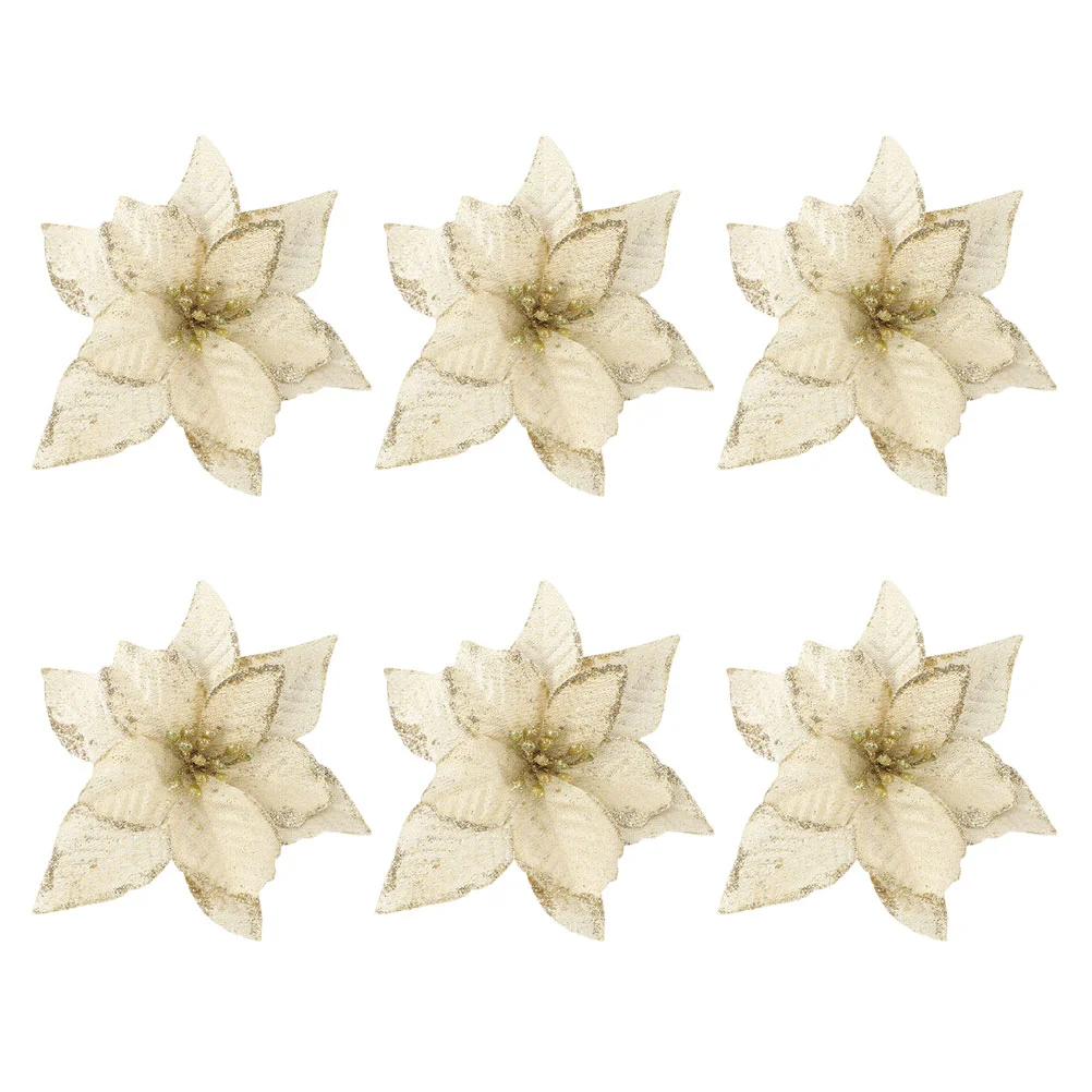 6 Pcs Dining Table Christmas Flower Dinner Decor Artificial Flowers with Vase Pvc Party Decorations
6 Pcs Dining Table Christmas Flower Dinner Decor Artificial Flowers with Vase Pvc Party Decorations