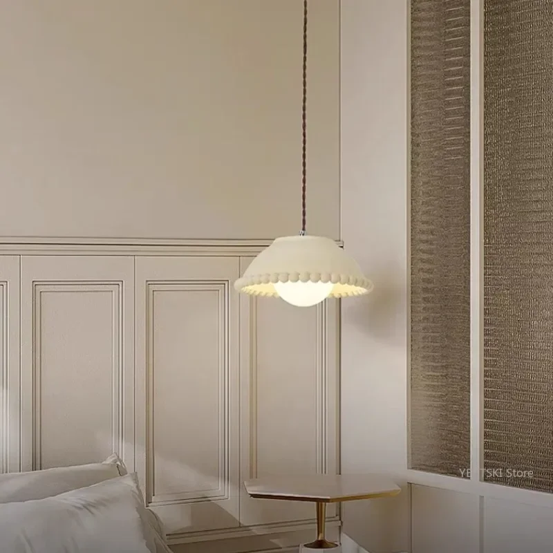 GHEUVNJ French luxury pendant lamp, restaurant light, bar counter, bedside lamp, bedroom, study rustic style retro cream style
GHEUVNJ French luxury pendant lamp, restaurant light, bar counter, bedside lamp, bedroom, study rustic style retro cream style