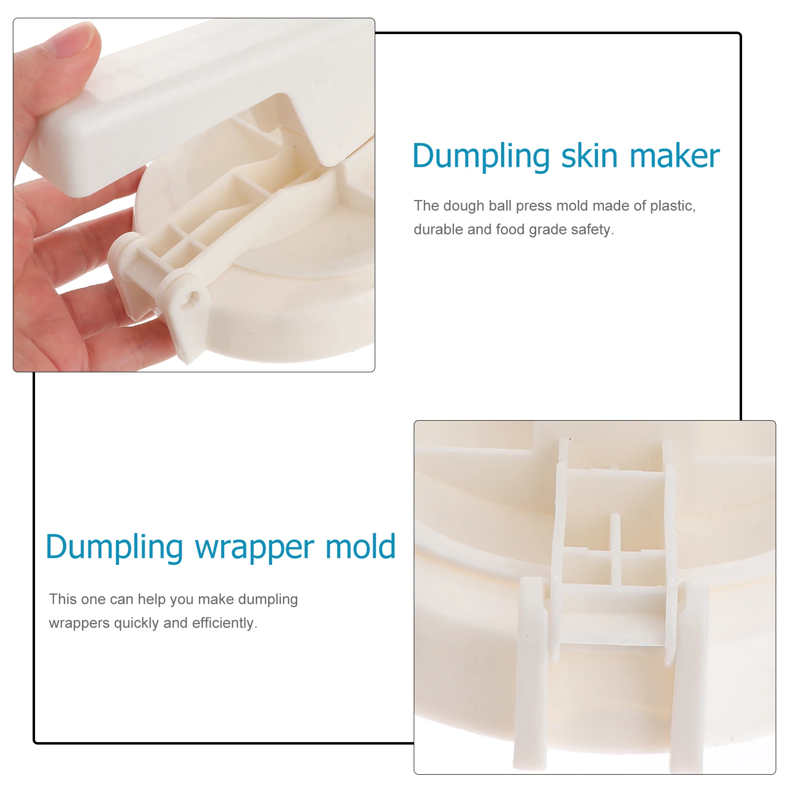 Dumpling Wrapper Maker Manual Press Type Dough Wrapper Mold For Dumpling Skin Wonton Making Kitchen Gadget Food Grade Plastic
Dumpling Wrapper Maker Manual Press Type Dough Wrapper Mold For Dumpling Skin Wonton Making Kitchen Gadget Food Grade Plastic