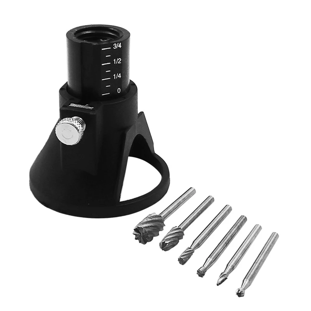 7pcs/Set Rotary Router Milling Cutter Guide Attachment Wood Carving Tool Kit Dedicated Locator Woodwork Tool For Dremel
7pcs/Set Rotary Router Milling Cutter Guide Attachment Wood Carving Tool Kit Dedicated Locator Woodwork Tool For Dremel