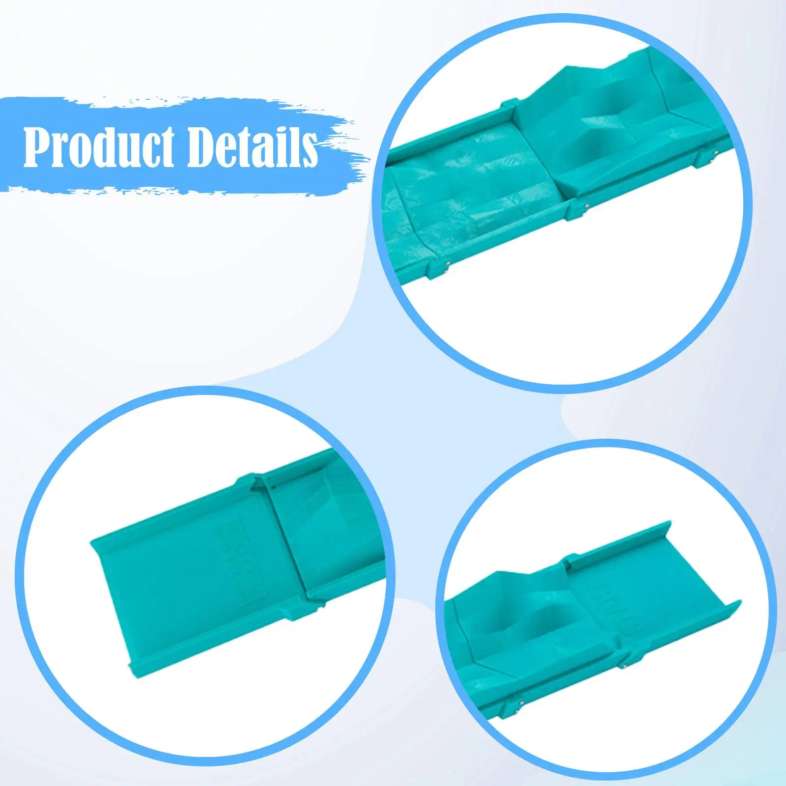 RC Car Climbing Bridge Plastic Obstacle Ramp Blue Scene Accessory for 1/24 1/30 Crawler Track Simulation Course