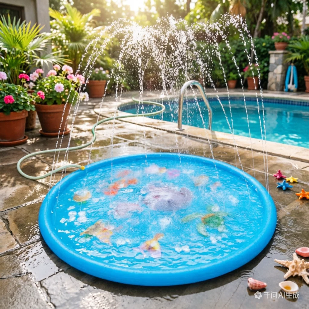 Large Round Water Spray Mat, Colorful Inflatable Splash Pad with Ocean Pattern, Outdoor Water Fountain Game for Kids
Large Round Water Spray Mat, Colorful Inflatable Splash Pad with Ocean Pattern, Outdoor Water Fountain Game for Kids