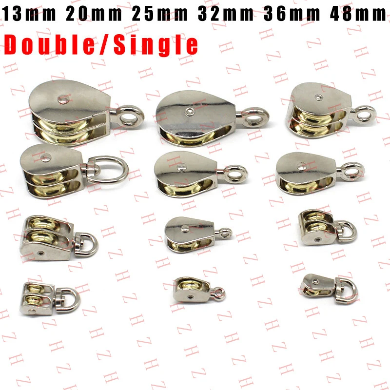 U+13mm - 48mm Steel Single/ Double Pulley Block Traction Wheel Swivel Lifting Rope【Wholesale private message sellers】
U+13mm - 48mm Steel Single/ Double Pulley Block Traction Wheel Swivel Lifting Rope【Wholesale private message sellers】