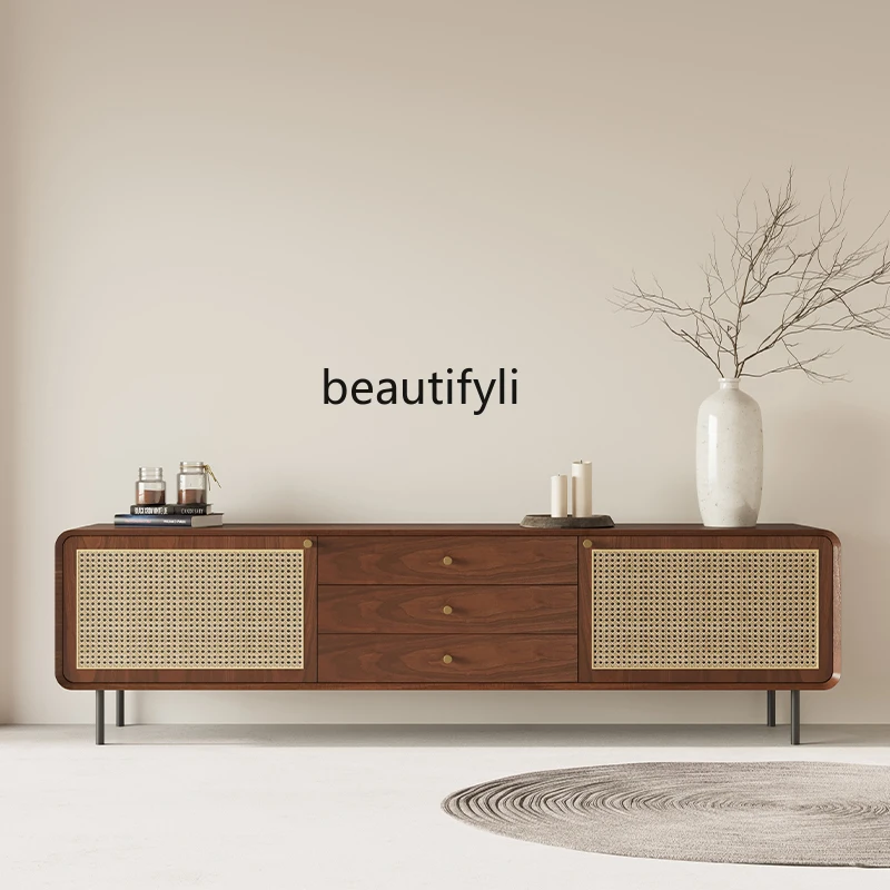 TV Cabinet Rattan Small Apartment Nordic Simple Modern Living Room Home Minimalist Iron Foot Coffee Table TV Stand Combination
TV Cabinet Rattan Small Apartment Nordic Simple Modern Living Room Home Minimalist Iron Foot Coffee Table TV Stand Combination
