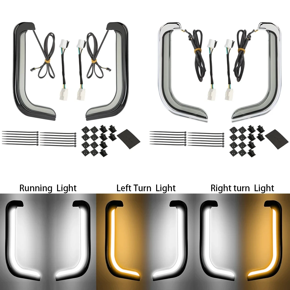 Motorcycle Lower Fairing Grill Turn Signal Accent Light LED Running Lamp For 2006-2013 Harley Touring Electra Glide Road King
Motorcycle Lower Fairing Grill Turn Signal Accent Light LED Running Lamp For 2006-2013 Harley Touring Electra Glide Road King
