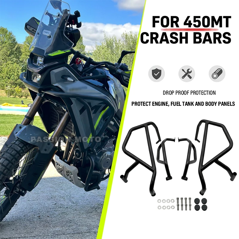 For CFMOTO 450 MT 2024 2025 Engine Guard Highway Crash Bar 450MT MT450 Motorcycle Frame Protection Bumper Accessories
For CFMOTO 450 MT 2024 2025 Engine Guard Highway Crash Bar 450MT MT450 Motorcycle Frame Protection Bumper Accessories