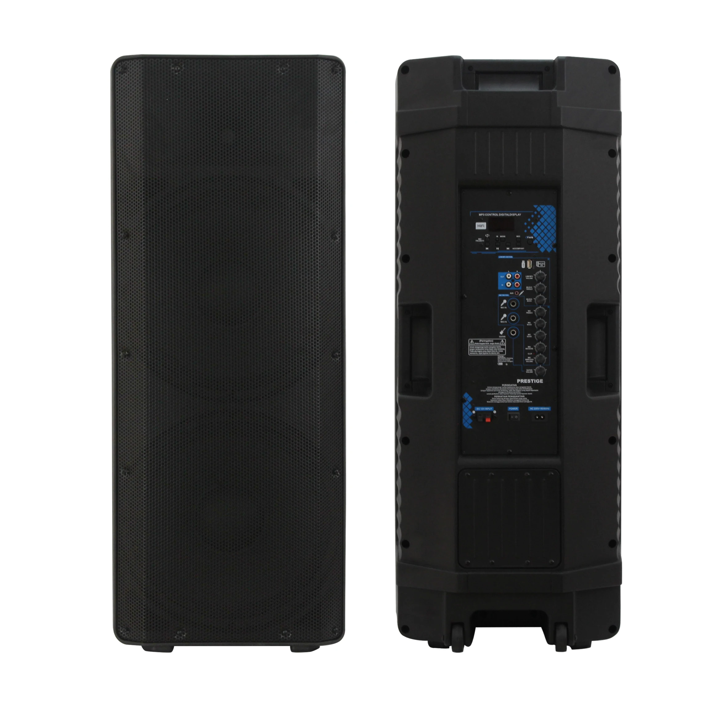 2000 Watts Professional Sound Dual 15 Inch Subwoofer Active 2-Way Battery DJ/PA System Karaoke TWS-Mic+FM+Rc+ECHO
2000 Watts Professional Sound Dual 15 Inch Subwoofer Active 2-Way Battery DJ/PA System Karaoke TWS-Mic+FM+Rc+ECHO