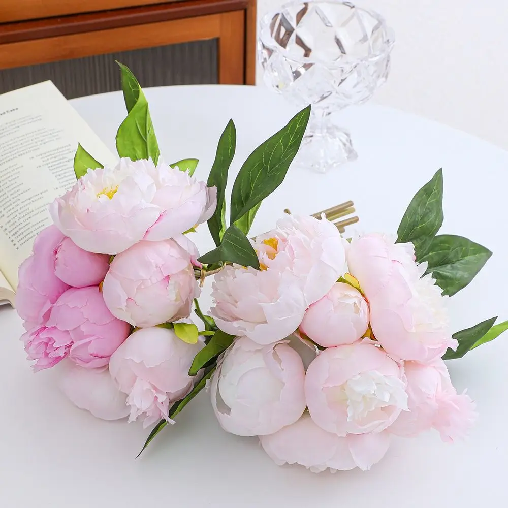 Creative Artificial Peony Bouquet Realistic Silk Flower Artificial Peony Flowers Handmade Multi-Color Simulation Silk Flowers
Creative Artificial Peony Bouquet Realistic Silk Flower Artificial Peony Flowers Handmade Multi-Color Simulation Silk Flowers