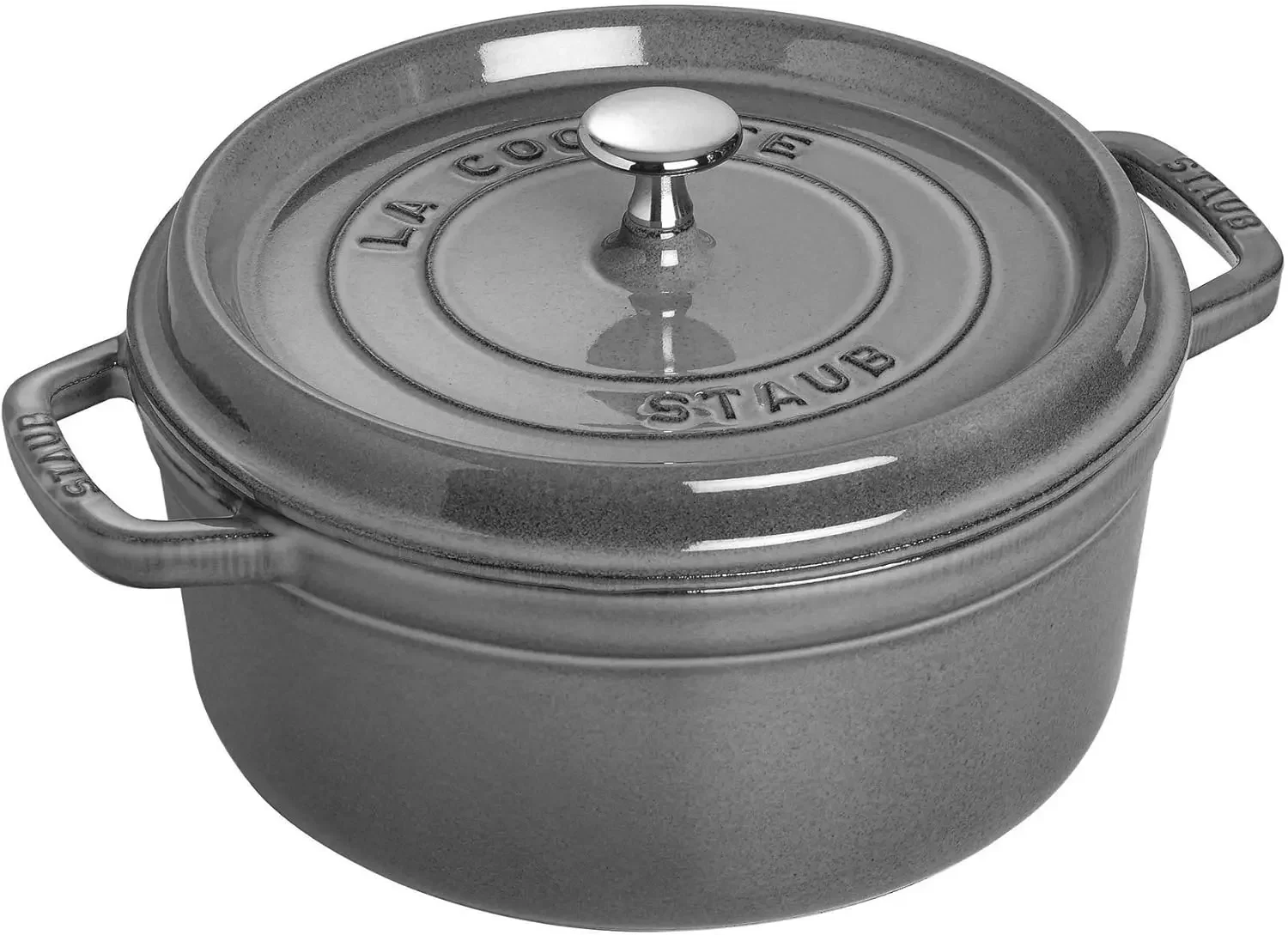 Cast Iron Round Dutch Oven, Made in France, Graphite Grey, 4-qt, Serves 4-6 people
Cast Iron Round Dutch Oven, Made in France, Graphite Grey, 4-qt, Serves 4-6 people