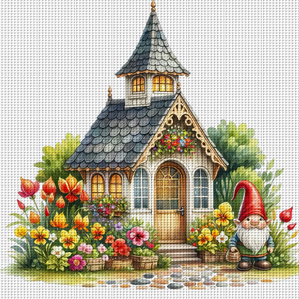 1PC 46X46cm/18.11X18.11inch, 11CT print cross stitch DIY kit,Spring Cottage,adult beginner's relaxed cross stitch stitch set
1PC 46X46cm/18.11X18.11inch, 11CT print cross stitch DIY kit,Spring Cottage,adult beginner's relaxed cross stitch stitch set