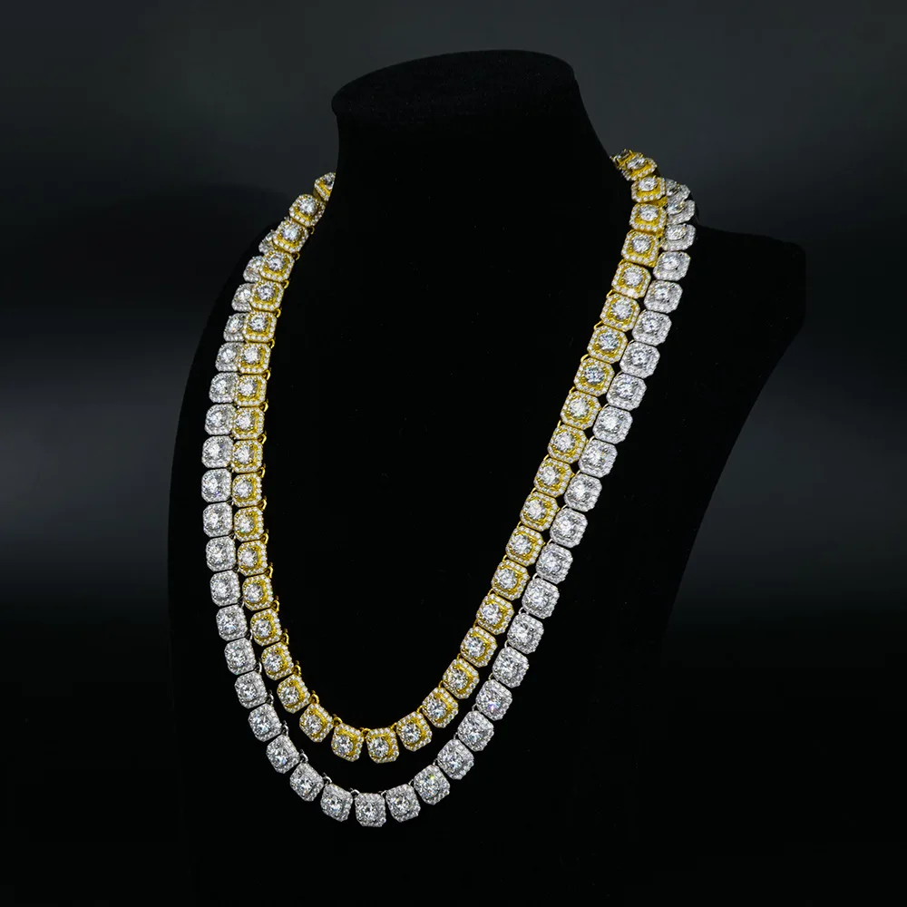 Moissanite Sugar Cube Diamond Cuban Bracelet Necklace High-grade Moissanite Inlaid 925 Silver Male and Female Couple Gift
Moissanite Sugar Cube Diamond Cuban Bracelet Necklace High-grade Moissanite Inlaid 925 Silver Male and Female Couple Gift