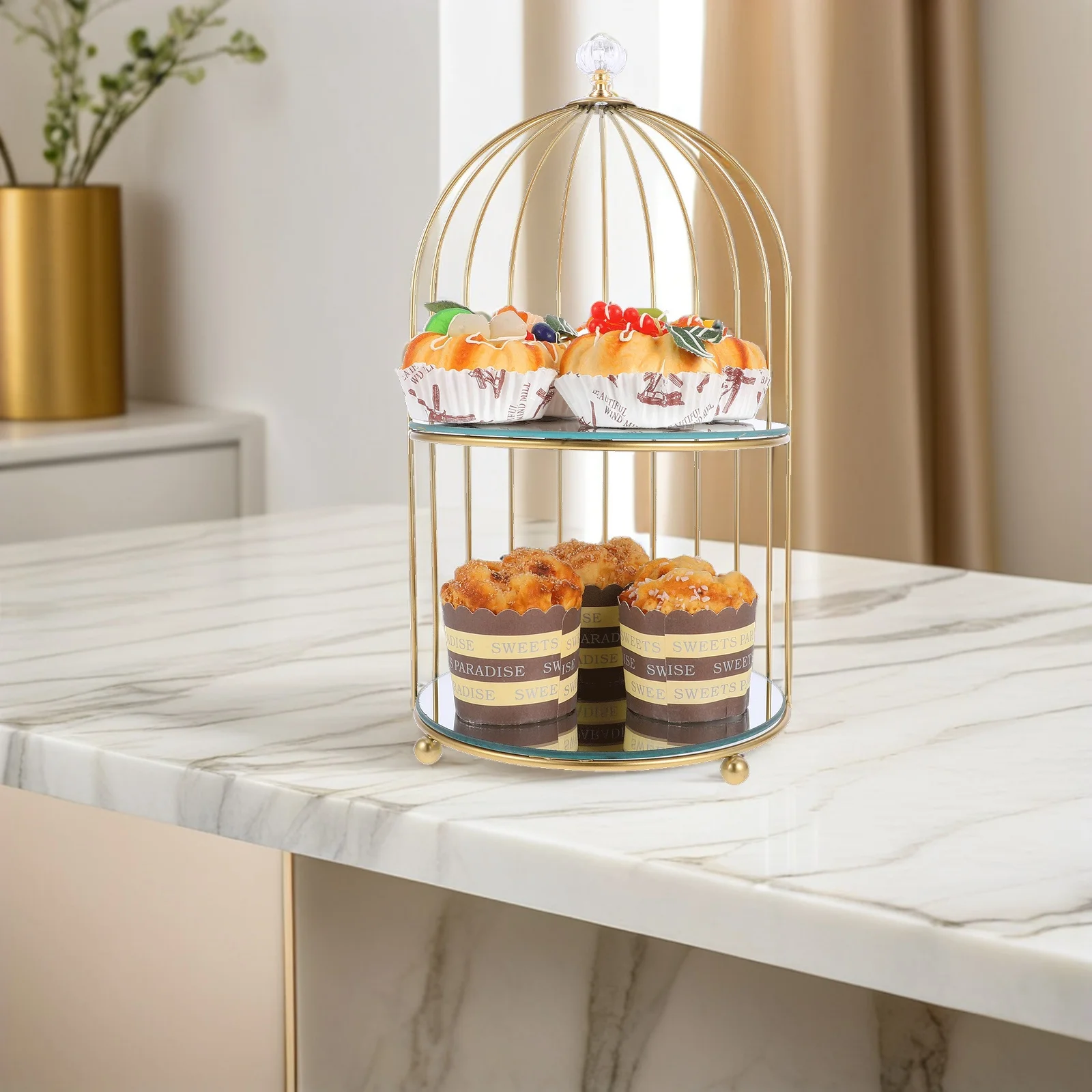 Birdcage Cake Stand Multi-Tier Dessert Display Wedding Cake Cupcake Holder Elegant Pastry Display Dessert Stand
Birdcage Cake Stand Multi-Tier Dessert Display Wedding Cake Cupcake Holder Elegant Pastry Display Dessert Stand