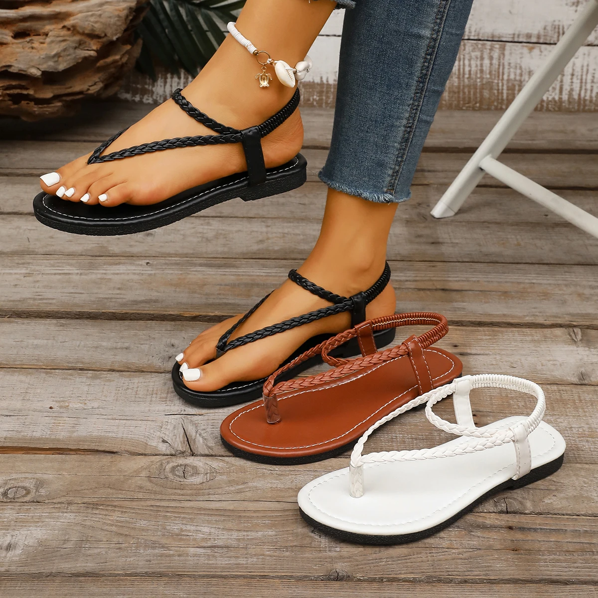 Women Beach Woven Hollow Sandals Flats Casual Clip Toe Sandals Summer Fashion Walking Women Shoes Lightweight Dress Shoes Femme
Women Beach Woven Hollow Sandals Flats Casual Clip Toe Sandals Summer Fashion Walking Women Shoes Lightweight Dress Shoes Femme