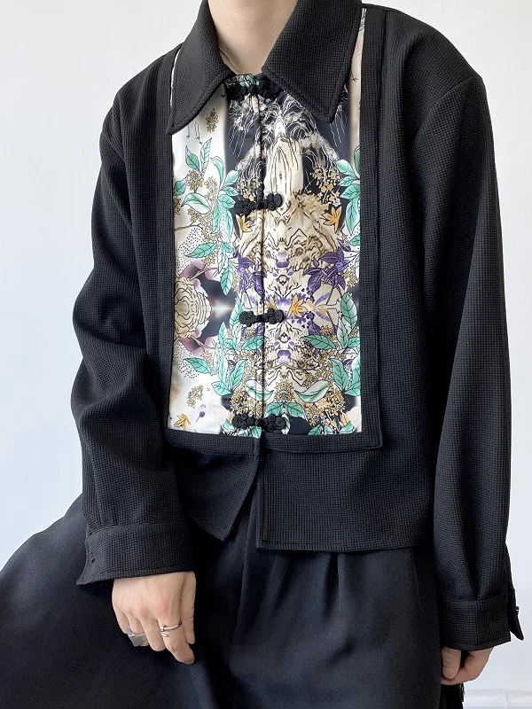 Autumnal ort Sve Long Sve Men's Women's irt Retro Print Splicing Button-Up Casual Faionable Youthful Loose Fit
Autumnal ort Sve Long Sve Men's Women's irt Retro Print Splicing Button-Up Casual Faionable Youthful Loose Fit