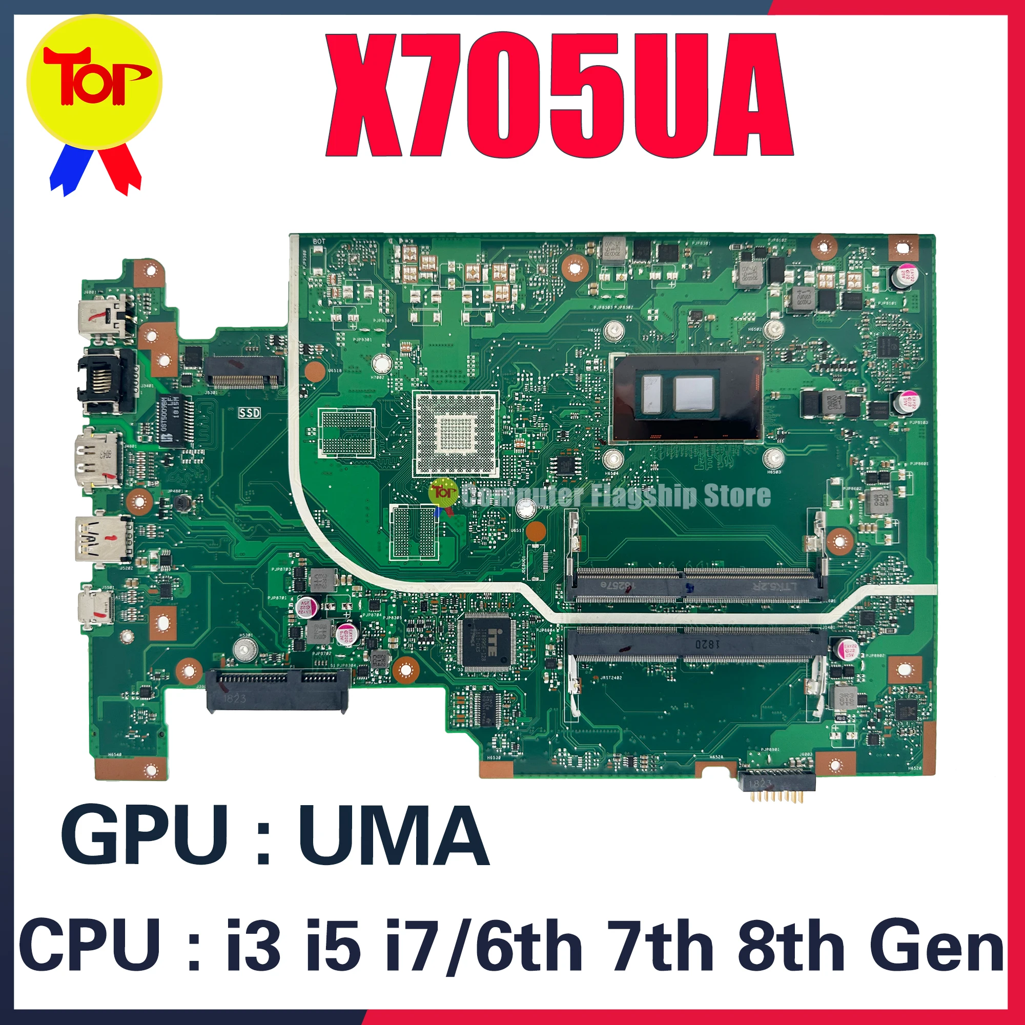 X705UA Mainboard For ASUS X705UQ X705UV X705UB X705UN X705UBR X705UAR X705UVP A705U X705UNR X705UF X705UBP Laptop Motherboard
X705UA Mainboard For ASUS X705UQ X705UV X705UB X705UN X705UBR X705UAR X705UVP A705U X705UNR X705UF X705UBP Laptop Motherboard