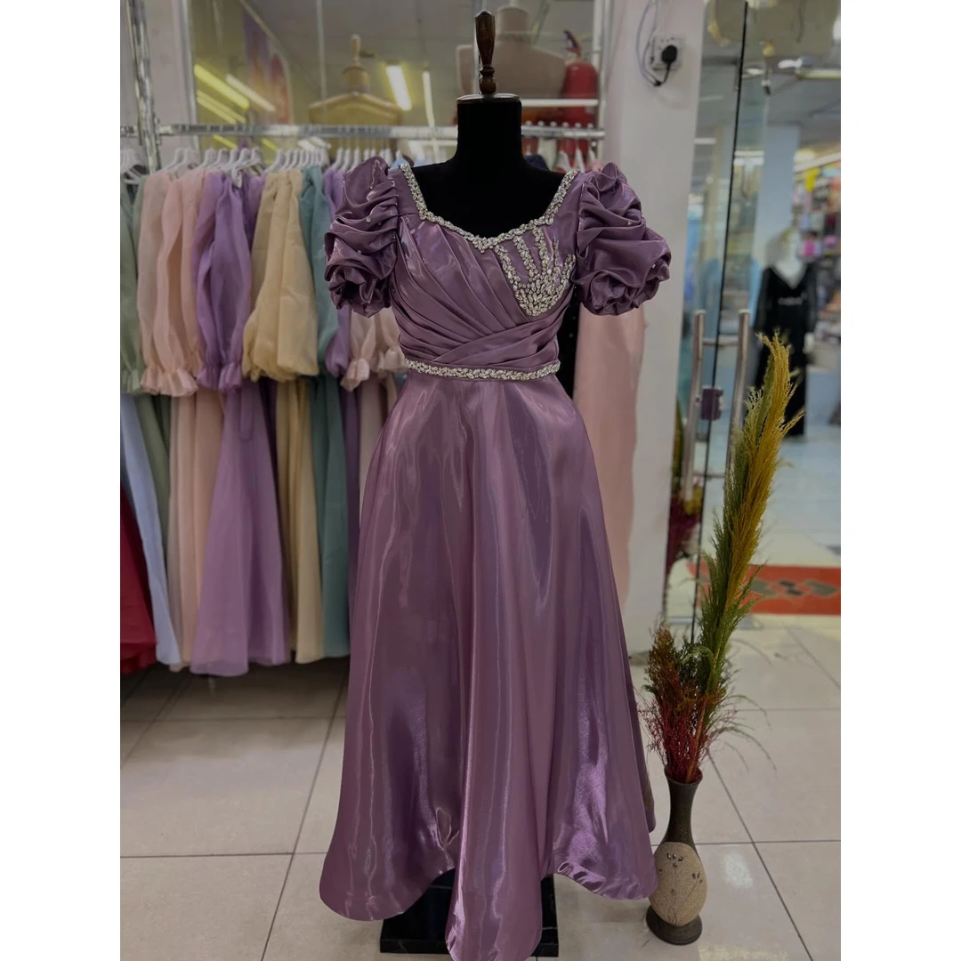 Aura Korean Popular Dress 2026 Woman Custom Made Long Evening Dresses for Weddings Beading A Word Puff Sleeves Luxury Prom Dress
Aura Korean Popular Dress 2026 Woman Custom Made Long Evening Dresses for Weddings Beading A Word Puff Sleeves Luxury Prom Dress