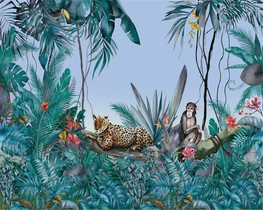 Southeast Asian Animal World 3D Wall Sticker Custom Mural Wallpaper for Living Room Home Decor Beibehang
Southeast Asian Animal World 3D Wall Sticker Custom Mural Wallpaper for Living Room Home Decor Beibehang