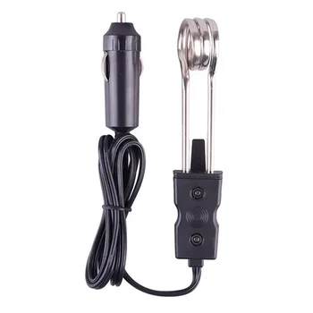 Universal 120W Electric Car Water Heater 12V 24V Boiler Hot Water Coffee Immersion Travel Portable Instant Hot Water Heaters