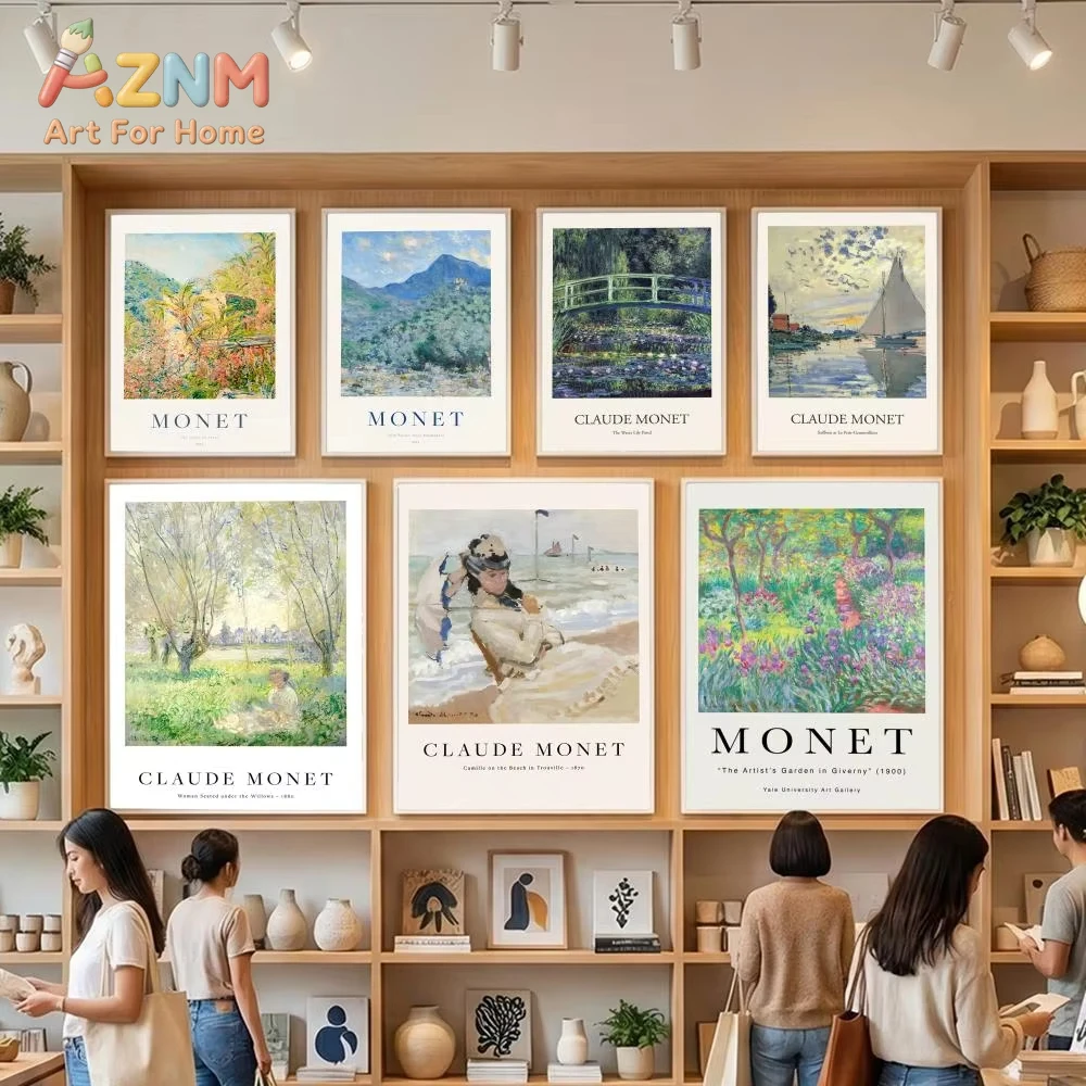 1 шт. Ретро-постер с изображением Клода Моне, классическая картина на холсте, настенный постер, декор для дома и комнаты
1 шт. Ретро-постер с изображением Клода Моне, классическая картина на холсте, настенный постер, декор для дома и комнаты