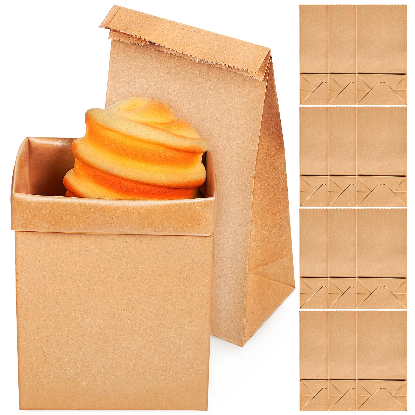 120 Pcs Kraft Paper Bags for Food Storage Safe Material Disposable Snack Containers Leak Proof Design Promotional Use
120 Pcs Kraft Paper Bags for Food Storage Safe Material Disposable Snack Containers Leak Proof Design Promotional Use