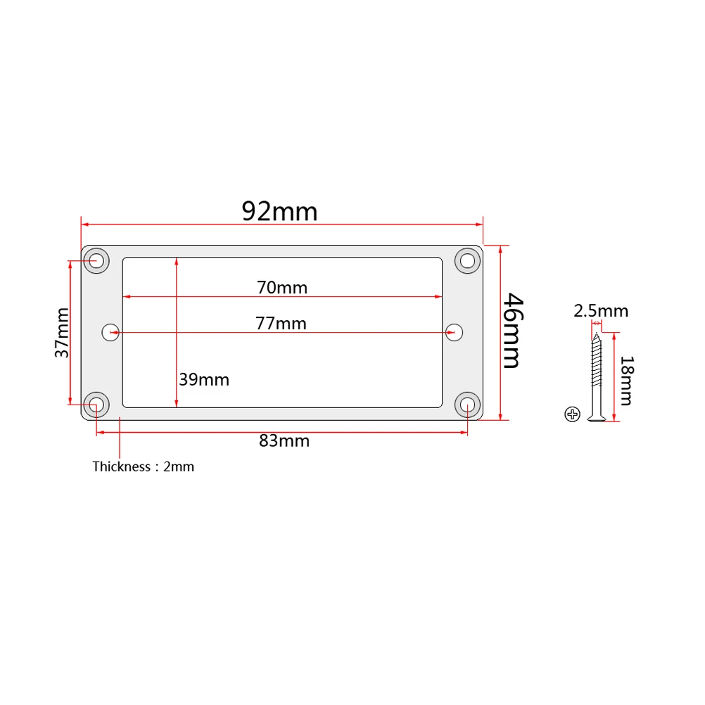 2 Pcs Dual Pickup Frame Humbucker Ring Mounting Rings Guitar Pickups Double Coil Covers
2 Pcs Dual Pickup Frame Humbucker Ring Mounting Rings Guitar Pickups Double Coil Covers