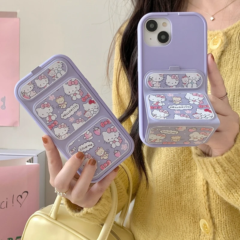 Cute Cartoon Sanrio Hello Kitty Flower Folding Stand holder Phone Case For iPhone 15 14 13 12 11 Pro Max Shockproof Hard Cover
Cute Cartoon Sanrio Hello Kitty Flower Folding Stand holder Phone Case For iPhone 15 14 13 12 11 Pro Max Shockproof Hard Cover