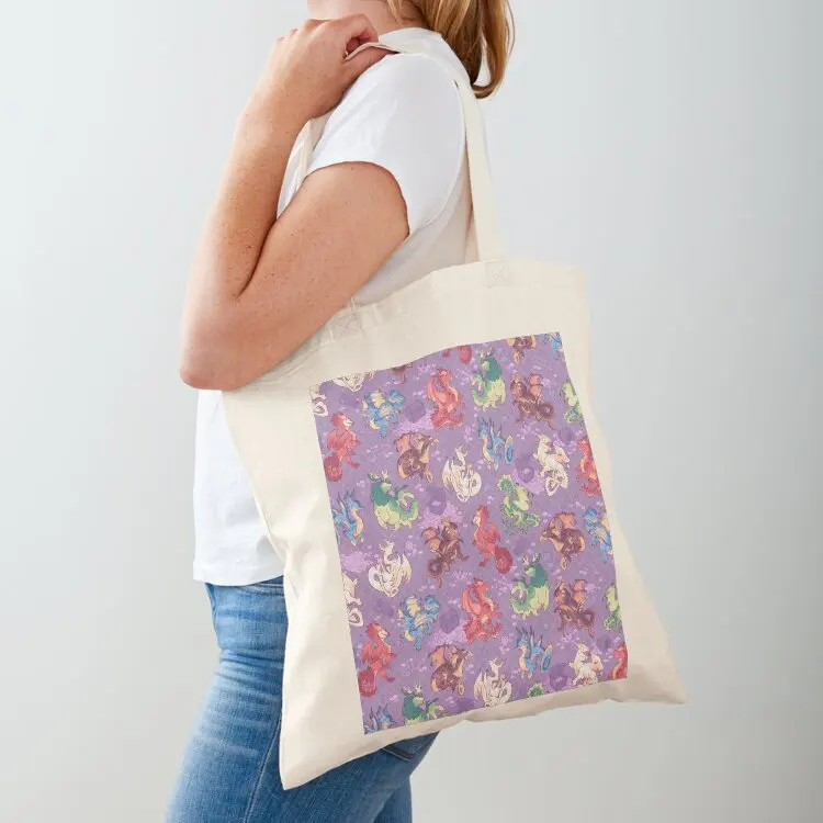 Chromatic dragons in purple Tote Bag Reusable bags hand bag ladies Women bags shopper bags for women
Chromatic dragons in purple Tote Bag Reusable bags hand bag ladies Women bags shopper bags for women