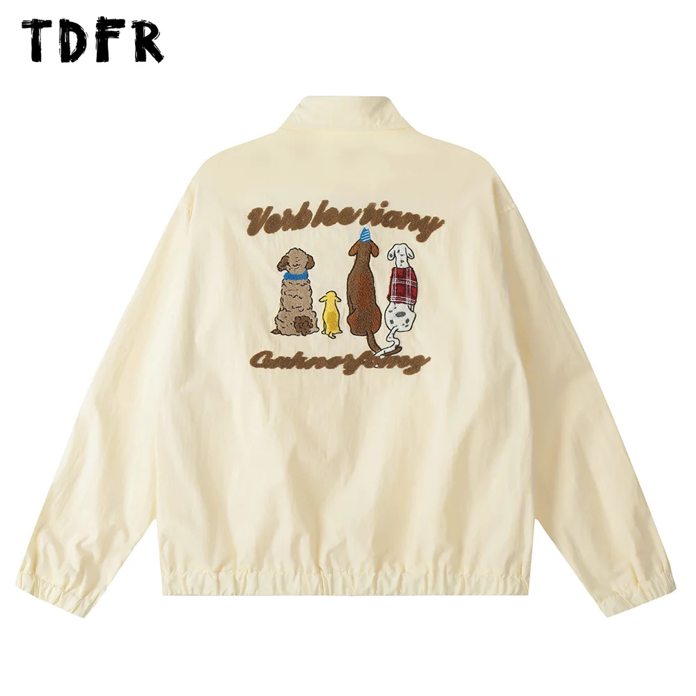 Puppy Embroidery Long Sleeve Cargo Jacket Mens Autumn Retro Streetwear Loose Lapel Zipper Fly Outerwear Men
Puppy Embroidery Long Sleeve Cargo Jacket Mens Autumn Retro Streetwear Loose Lapel Zipper Fly Outerwear Men