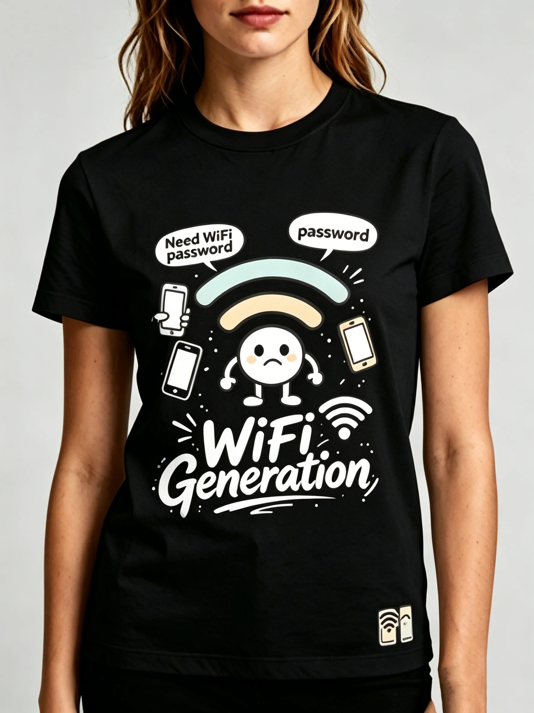 WiFi Generation Meme T-Shirt for Men Women Funny 'Need WiFi Password' Print Casual Cotton Streetwear Tee Tops
WiFi Generation Meme T-Shirt for Men Women Funny 'Need WiFi Password' Print Casual Cotton Streetwear Tee Tops