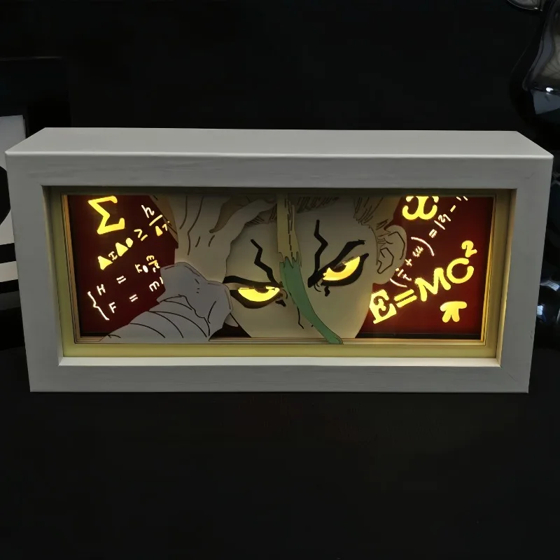 Dr.STONE Anime Senku Ishigami LED Paper Cutting Lamp Shadow Box Carving Light for Bedroom Decor Gifts
Dr.STONE Anime Senku Ishigami LED Paper Cutting Lamp Shadow Box Carving Light for Bedroom Decor Gifts