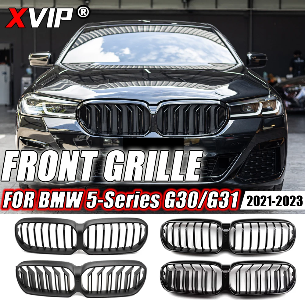 XVIP Dual-Slat Glossy Black Front Bumper Grilles For BMW 5-Series G30/G31 2021-2023 530i 540i Single Line Style Upper Grilles
XVIP Dual-Slat Glossy Black Front Bumper Grilles For BMW 5-Series G30/G31 2021-2023 530i 540i Single Line Style Upper Grilles