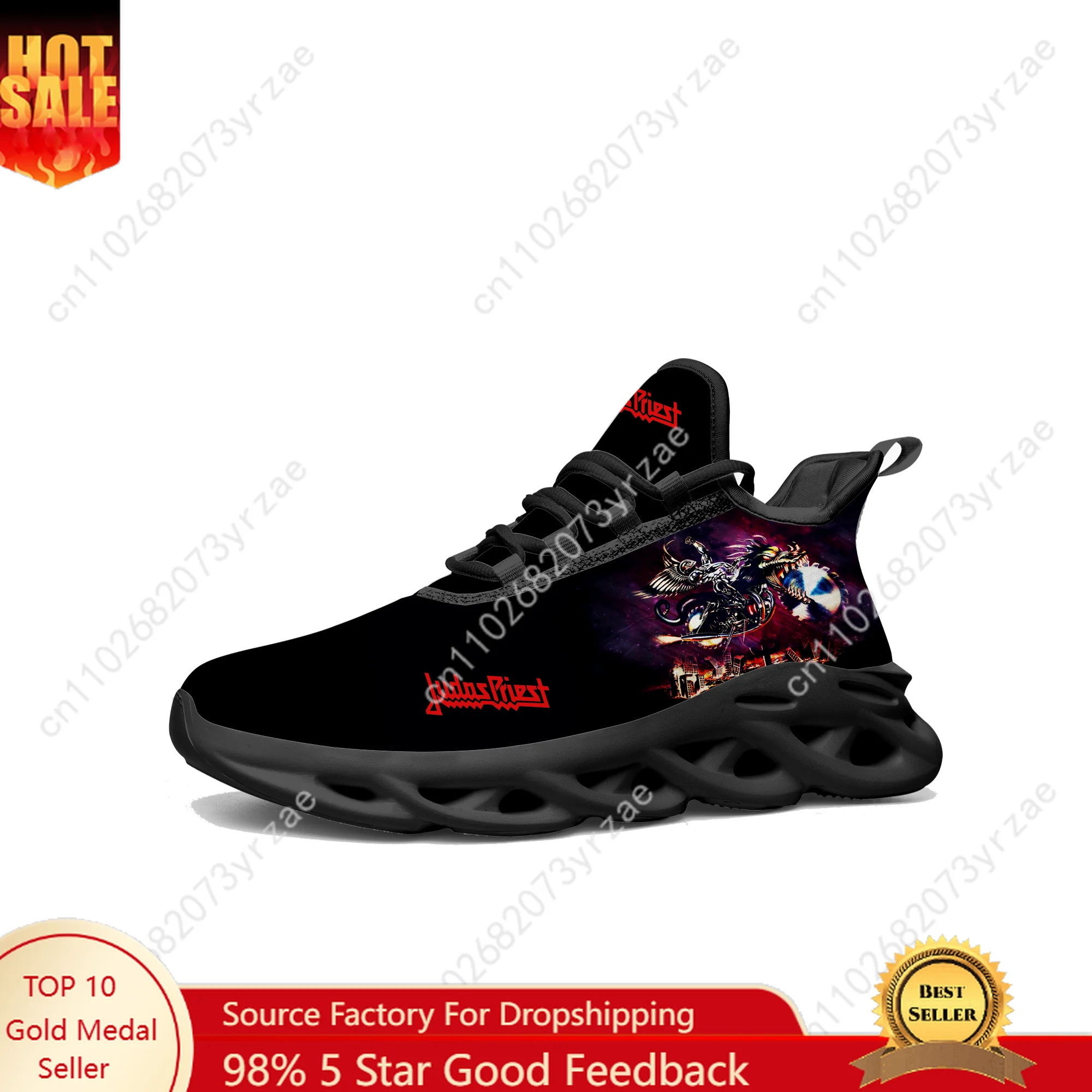 Judas Priest Lace Mesh Shoes Flat Sneaker Mens Womens Sports Running Shoe High Quality Sneakers Comfortable Custom Made Footwe
Judas Priest Lace Mesh Shoes Flat Sneaker Mens Womens Sports Running Shoe High Quality Sneakers Comfortable Custom Made Footwe