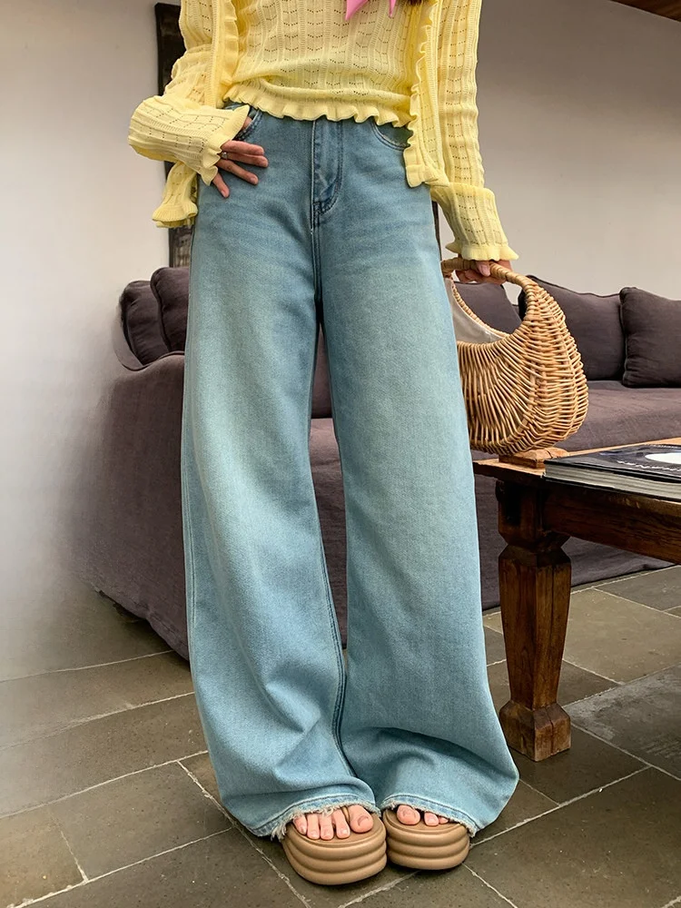 EVNSLE Spring Summer High Waist Straight Leg Wide Leg Pants Loose Casual Jeans Women's Faion Comfortable Fit High Waist
EVNSLE Spring Summer High Waist Straight Leg Wide Leg Pants Loose Casual Jeans Women's Faion Comfortable Fit High Waist