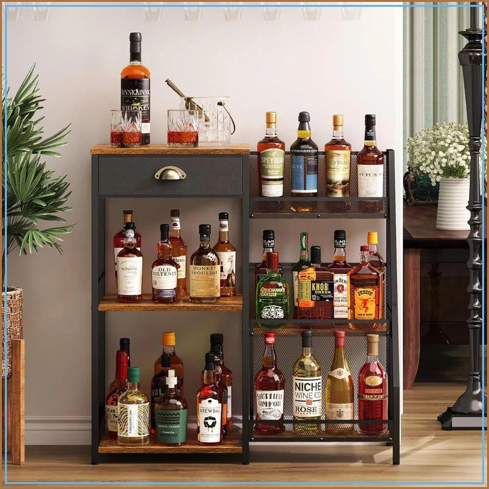 3-Tier Wine Rack Freestanding Floor with Step Design for Whiskey, Spirits, Vintage Mini Bar for Kitchen Apartment
3-Tier Wine Rack Freestanding Floor with Step Design for Whiskey, Spirits, Vintage Mini Bar for Kitchen Apartment