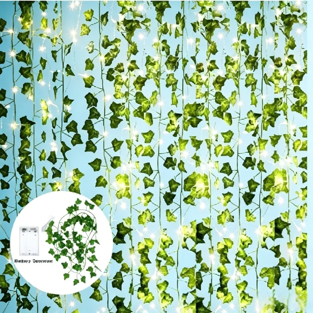 Artificial Vine Flower Green Leaf String Lights Battery Powered Fairy Lights Christmas Tree Garland Light for Weeding Home Decor
Artificial Vine Flower Green Leaf String Lights Battery Powered Fairy Lights Christmas Tree Garland Light for Weeding Home Decor