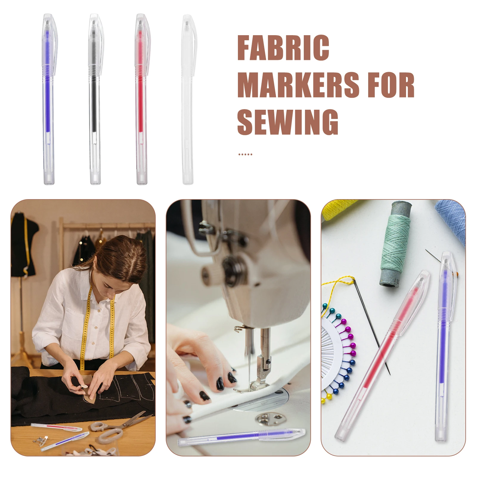 4 Sets Sewing Disappearing Pens Fabric Markers Heat Erase High Temp Blue Red White Black Temporary Lines Tools Clothes Shoes
4 Sets Sewing Disappearing Pens Fabric Markers Heat Erase High Temp Blue Red White Black Temporary Lines Tools Clothes Shoes