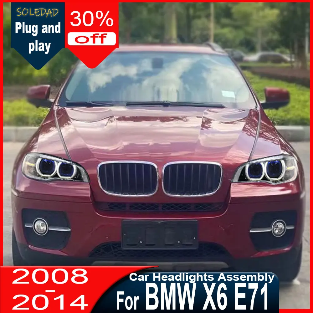 Headlights Assembly For BMW X6 E71 2008 2009 2010 2011 2012 2013 Car Upgrade LED Startup Effect Projector Lens Tool Accessories
Headlights Assembly For BMW X6 E71 2008 2009 2010 2011 2012 2013 Car Upgrade LED Startup Effect Projector Lens Tool Accessories