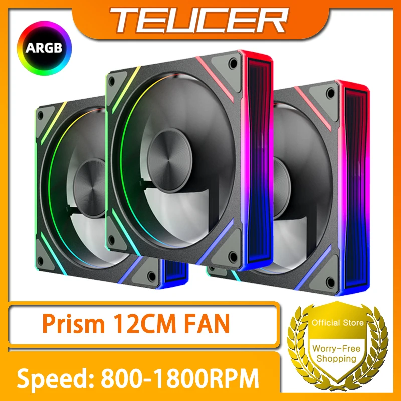 TEUCER Prism ARGB Вентилятор для ПК 12 см Комплект вентиляторов для корпуса компьютера Кулер для воды 4-контактный ШИМ 5 В 3-контактный охлаждающий вентилятор
TEUCER Prism ARGB Вентилятор для ПК 12 см Комплект вентиляторов для корпуса компьютера Кулер для воды 4-контактный ШИМ 5 В 3-контактный охлаждающий вентилятор