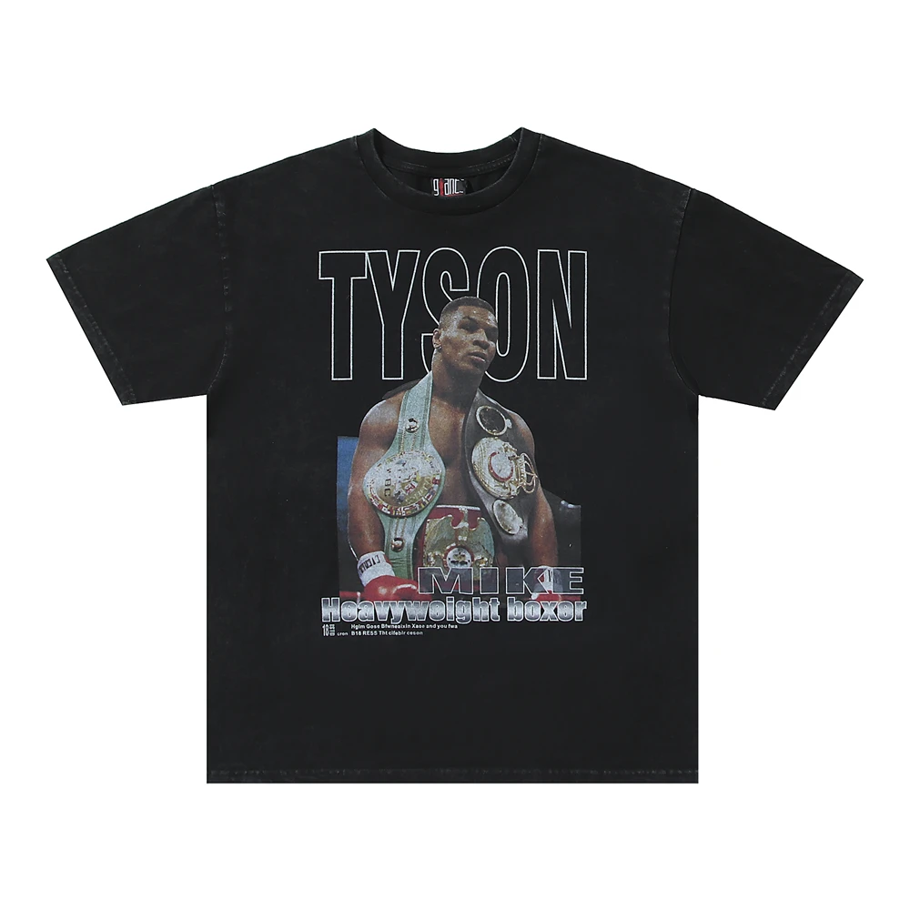 Vintage Summer Hip Hop Washed Cotton Boxer Portrait Printed High Street Casual Loose Oversized Trendy T-shirt For Men Tops
Vintage Summer Hip Hop Washed Cotton Boxer Portrait Printed High Street Casual Loose Oversized Trendy T-shirt For Men Tops