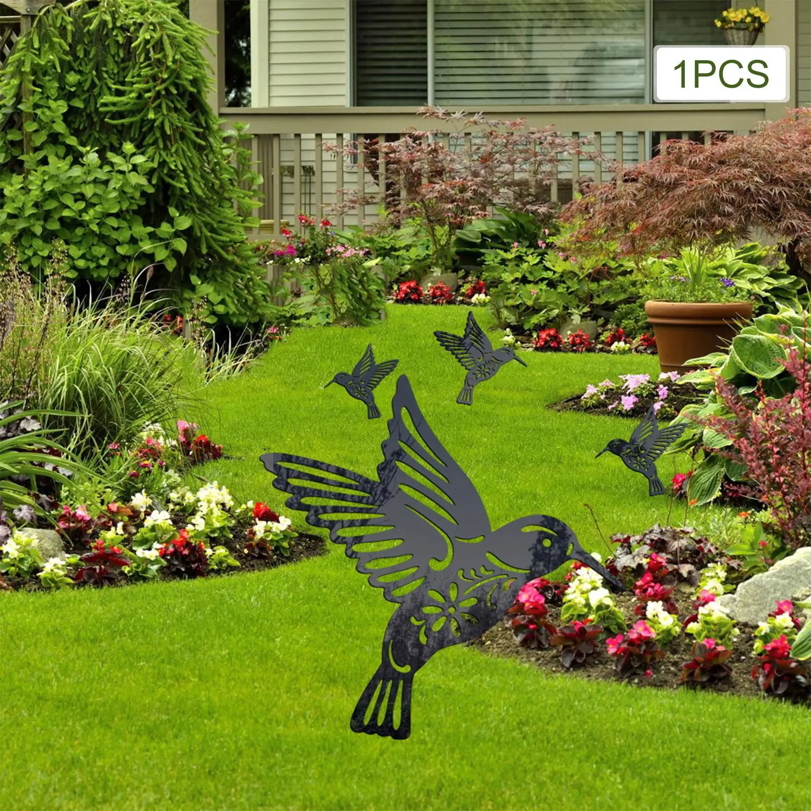 Acrylic Bird Silhouettes Garden Decor, Hummingbird Decor Ground Stake for Courtyards Tree Flower Bed
Acrylic Bird Silhouettes Garden Decor, Hummingbird Decor Ground Stake for Courtyards Tree Flower Bed