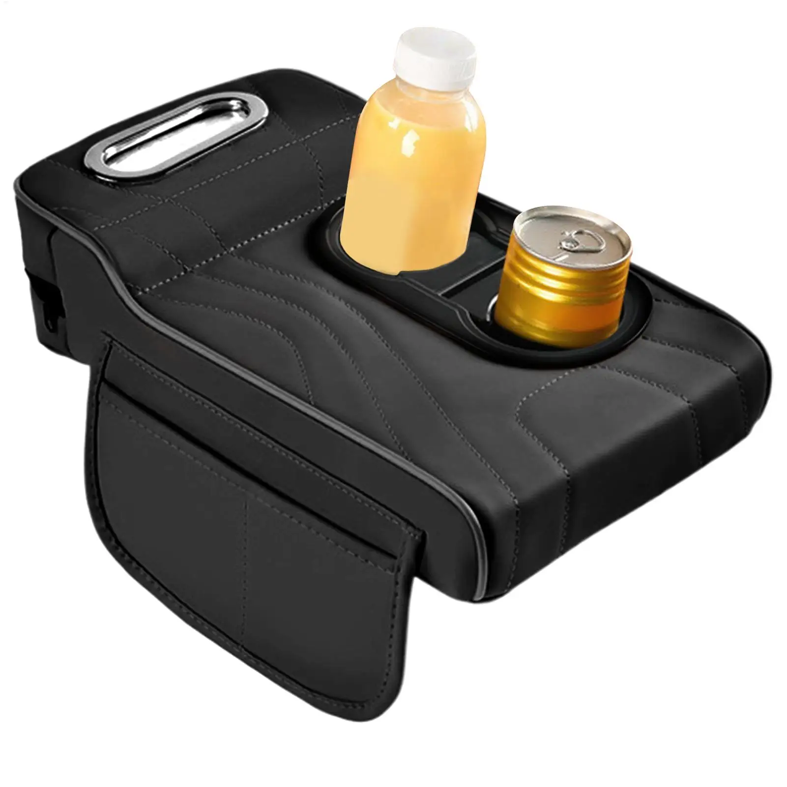 Подушка для подлокотников для салона автомобиля, усиленная крышка средней консоли с 2-мя подстаканниками для хранения, органайзеры, боковая сумка для салфеток
Подушка для подлокотников для салона автомобиля, усиленная крышка средней консоли с 2-мя подстаканниками для хранения, органайзеры, боковая сумка для салфеток