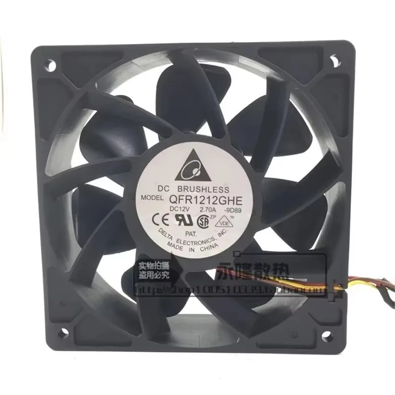 Новый оригинальный вентилятор QFR1212GHE 12V 2.7A 12038 12см для видеокарт Ant S7 S9 D3 L3, высокопроизводительный, с мощным воздушным потоком, для майнинг-машин
Новый оригинальный вентилятор QFR1212GHE 12V 2.7A 12038 12см для видеокарт Ant S7 S9 D3 L3, высокопроизводительный, с мощным воздушным потоком, для майнинг-машин